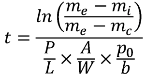 Moisture Barrier formula WVTR